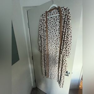 Animal print duster